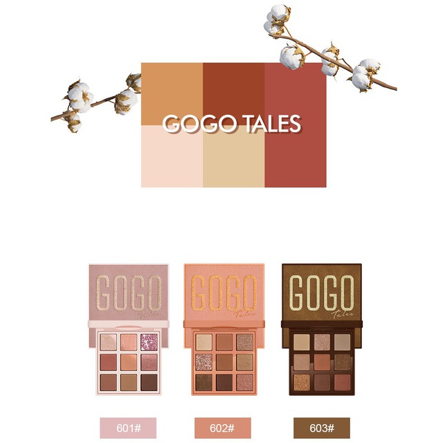 Bảng Phấn Mắt 9 Ô GOGO TALES Admiring Velvet Eyeshadow