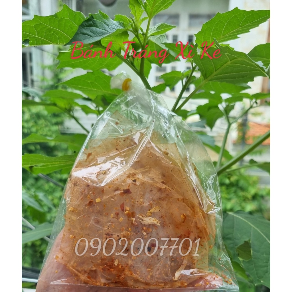 1 Gói Bánh tráng muối nhuyễn xì ke, bánh tráng xì ke - Bánh Tráng Muối Tỏi Nhuyễn Cay - Bánh Tráng Nghệ Sĩ