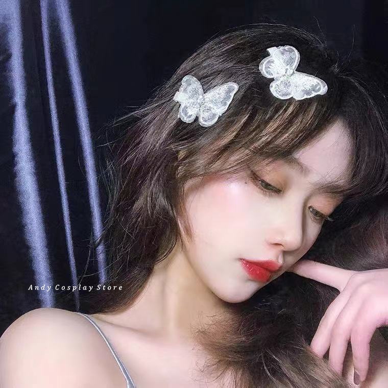 [CÓ SẴN] Kẹp tóc dây tua rua đính ng.ọc trai