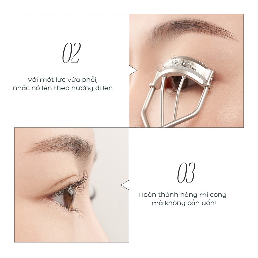 [Rom&amp;nd] Bấm mi tạo mi siêu cong tự nhiên Hàn Quốc Romand Han All Eyelash Curler