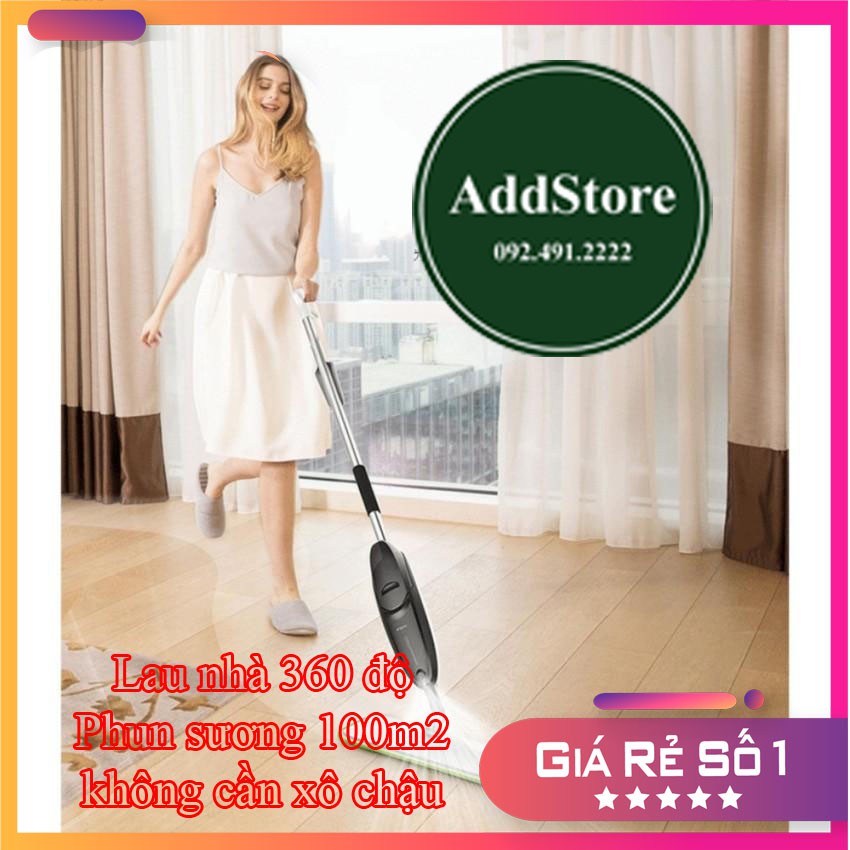 Cây lau nhà xịt phun sương 360 độ thông minh Aurora,Chổi lau nhà thông minh tặng kèm miếng lau vải hoạt tính