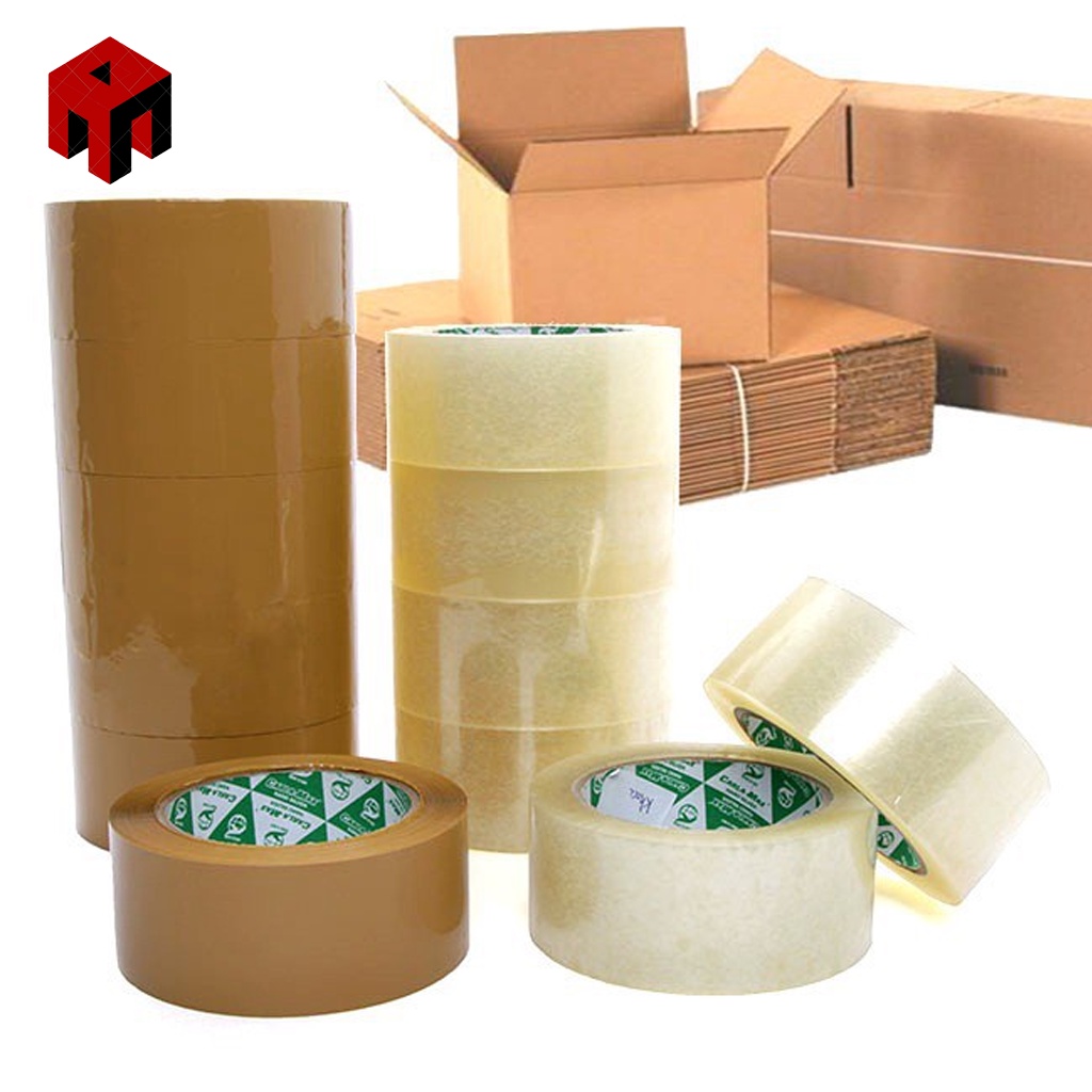 🔴HỎA TỐC 1H || CHUẨN 1,2KG - BĂNG KEO 100 YARD DÁN THÙNG - 1 CÂY 6 CUỘN, ĐỘ DÍNH BĂNG KEO 0.55Mic CHẮC DAI KHÔNG ĐỨT.