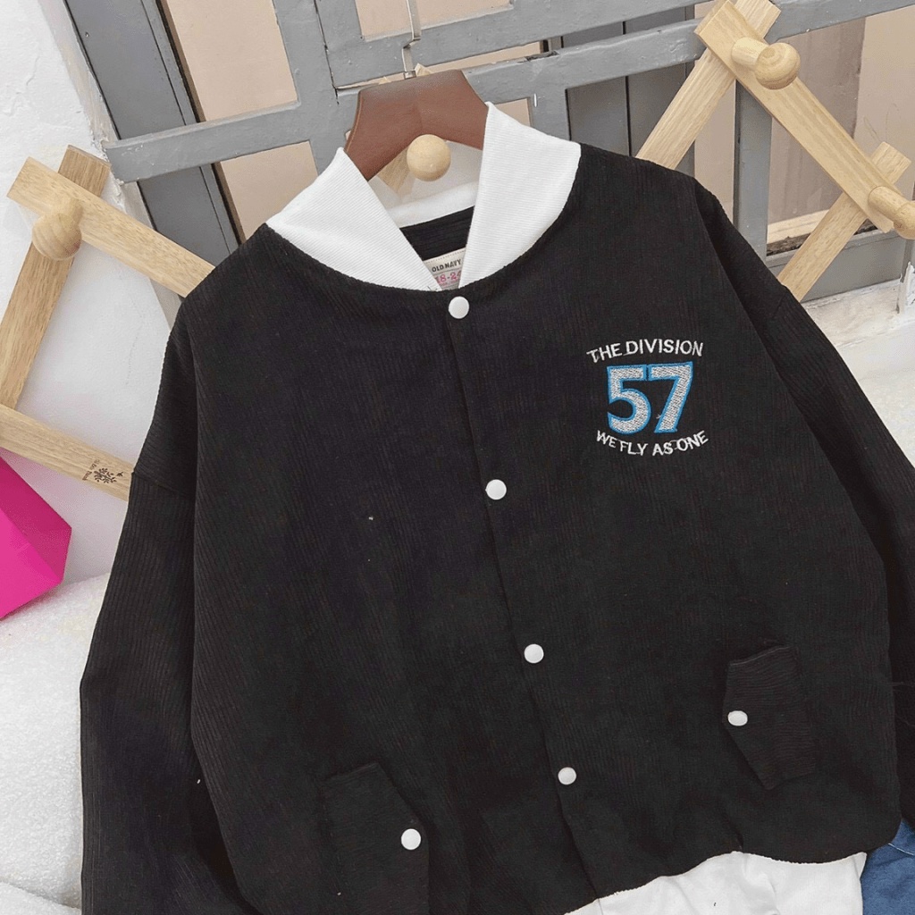 Áo Khoác Nữ Chất Nhung Thêu Logo 57 Form Rộng Mặc Mát Thoải Mái Vận Động NEW UNISEX