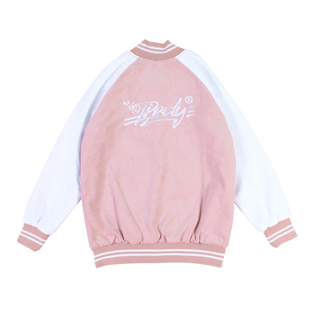Áo khoác nhung bomber Birdybag varsity