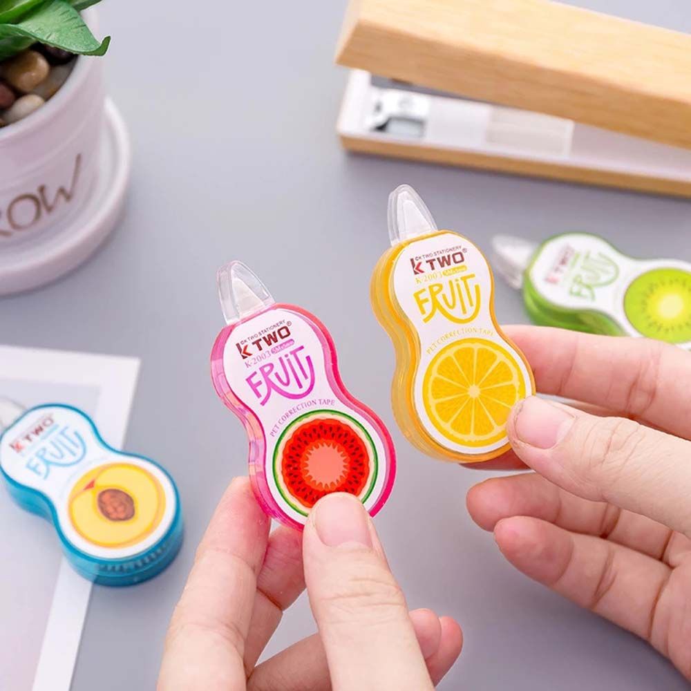 Bút xóa kéo mini hình trái cây dễ thương phong cách Hàn Quốc