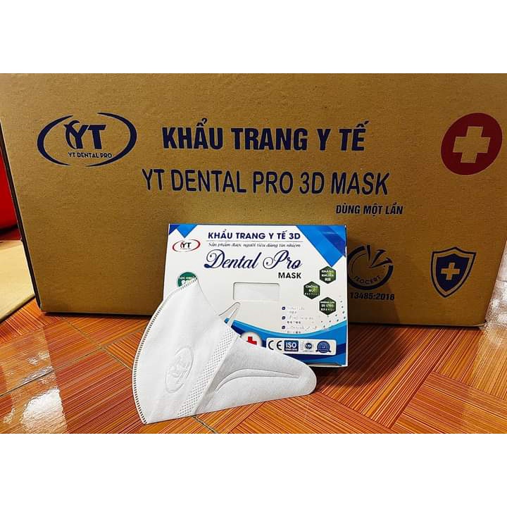 Hộp 50 chiếc khẩu trang y tế 3D Dental Pro Mask lọc khuẩn 99%