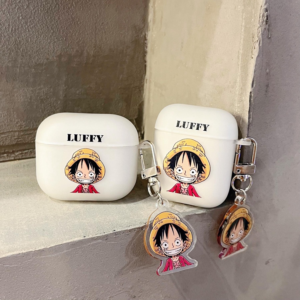 Vỏ Bảo Vệ Hộp Sạc Tai Nghe Bluetooth AirPods 1 / 2 Pro 3 2021 gen3 Bằng Silicon Họa Tiết Hoạt Hình One Piece