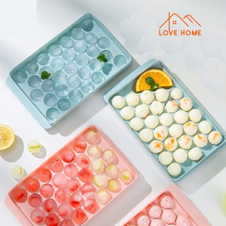 [HOT MÙA HÈ 2024] Khay Làm Đá Viên Tròn loại lớn làm được 33 viên, Khuôn kem mới lạ