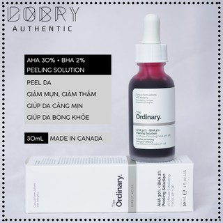 The Ordinary AHA 30% BHA 2% Peeling Solution 30ml - Tinh Chất Tẩy Tế Bào Chết