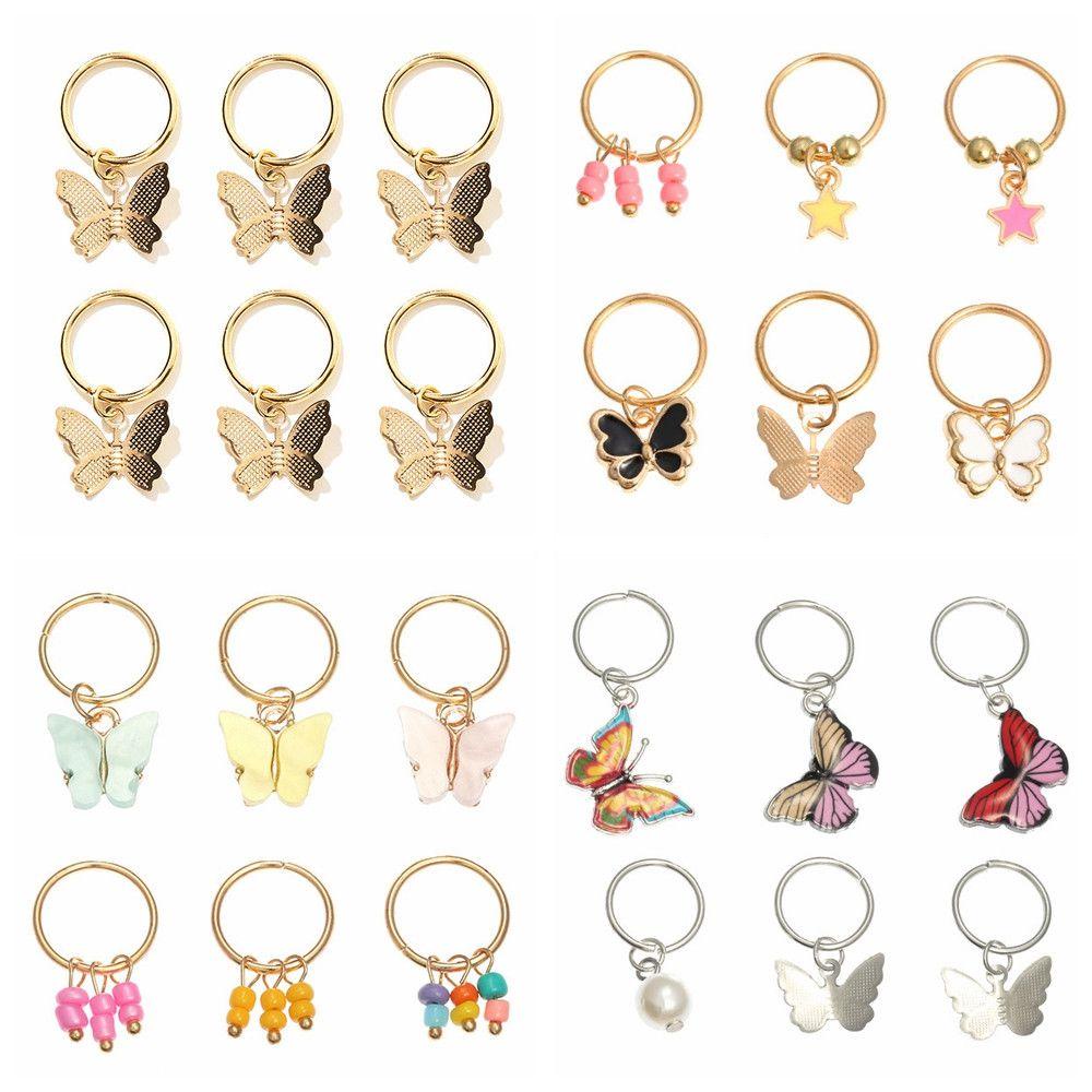 Bộ 6 Kẹp Tóc Họa Tiết Bươm Bướm Độc Đáo Thời Trang Cho Nữ