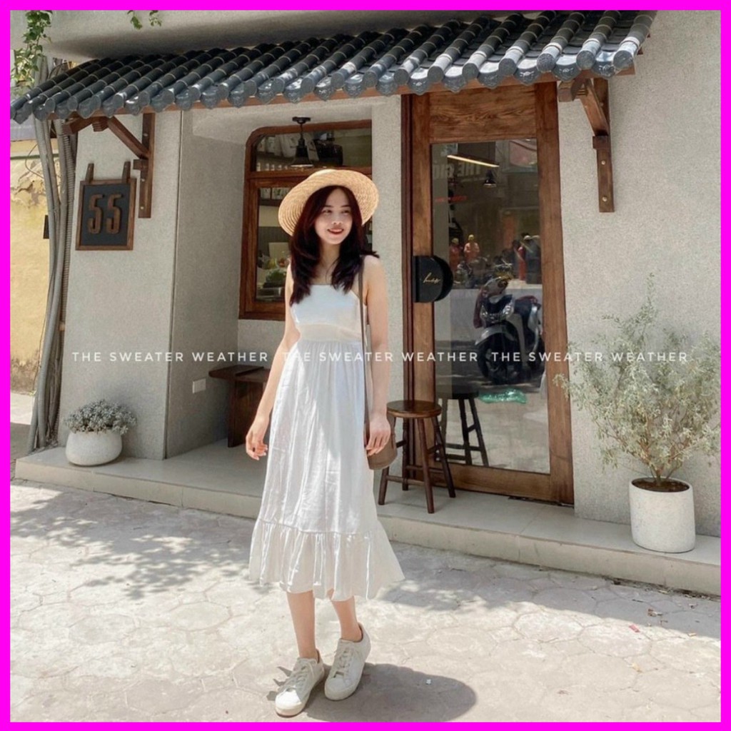 váy 2 dây đầm maxi xòe đuôi cá siêu xinh loại 1 freeship