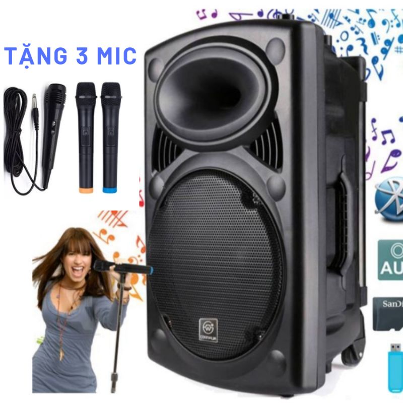 Loa kéo bluetooth bass 30