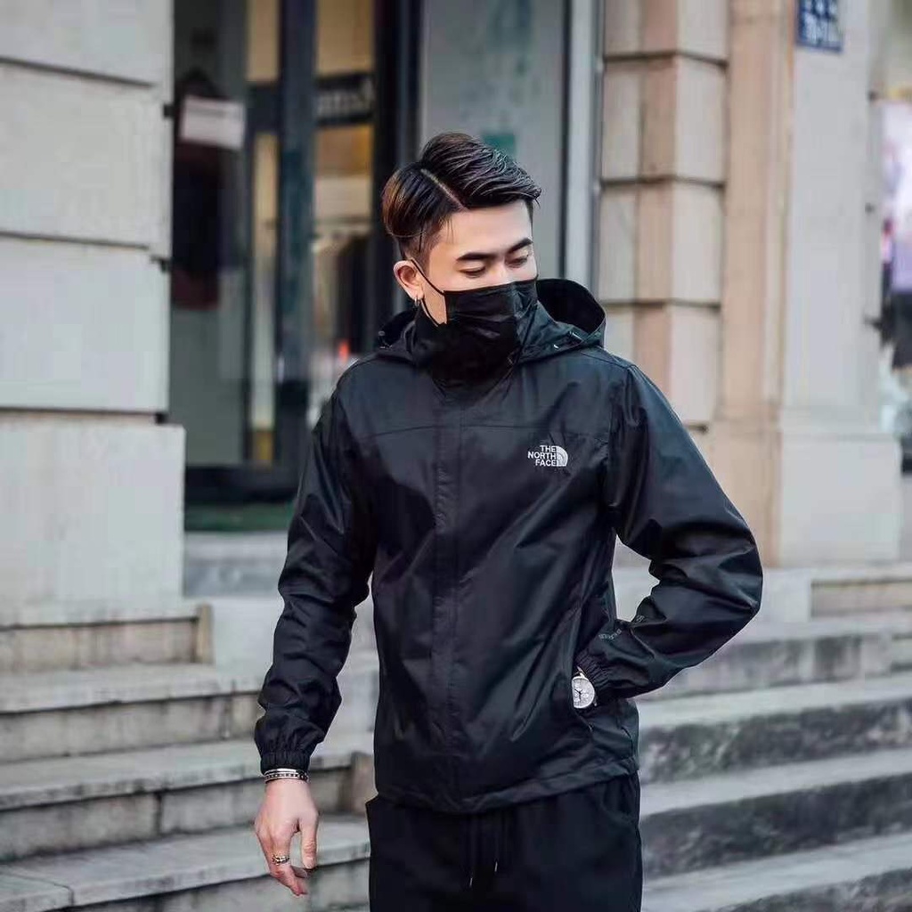 Áo Khoác Thể Thao The North Face Có Mũ Trùm Chống Gió/Chống Thấm Nước Trẻ Trung Năng Động