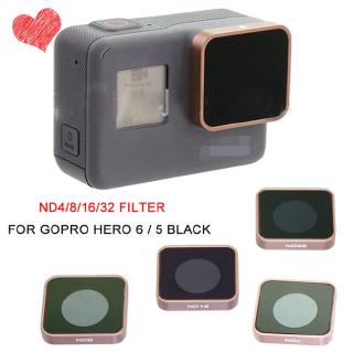 For Gopro Hero 5 6 Black Camera ND4 ND8 ND16 ND32 Lens Filter Replacement Accessories