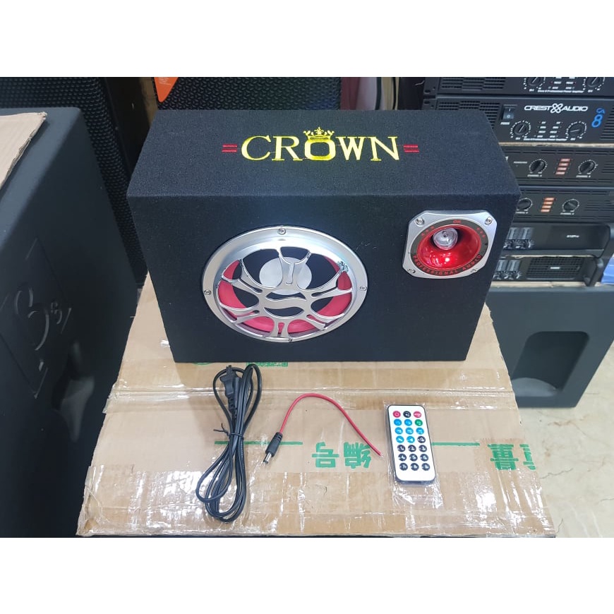 Loa CROWN 6: Dáng vuông, Có Bluetooth, Bass 16, Nguồn điện 220v và 12v