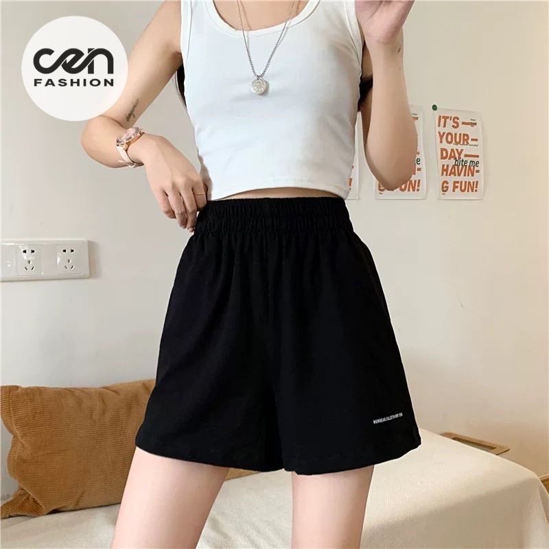 Quần Short Unisex_Quần Đùi Đũi Chun Cen Fashion