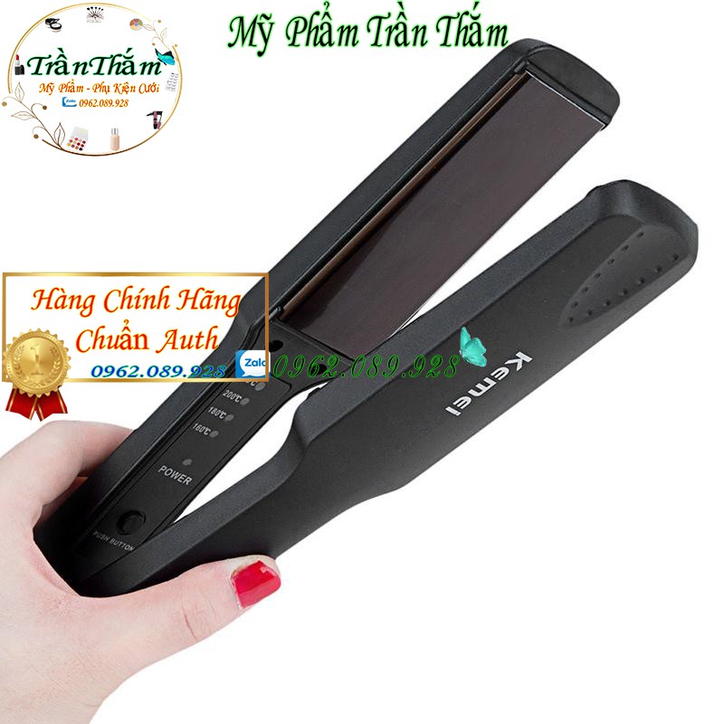 Máy Là Tóc Kemei 329 Chỉnh Nhiệt Cao Cấp , Nóng Nhanh , Siêu Bền