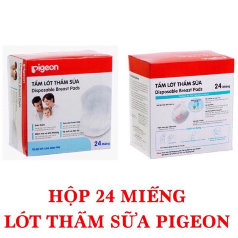 Hộp 24 Miếng Lót Thấm Sữa Pigeon Chính Hãng