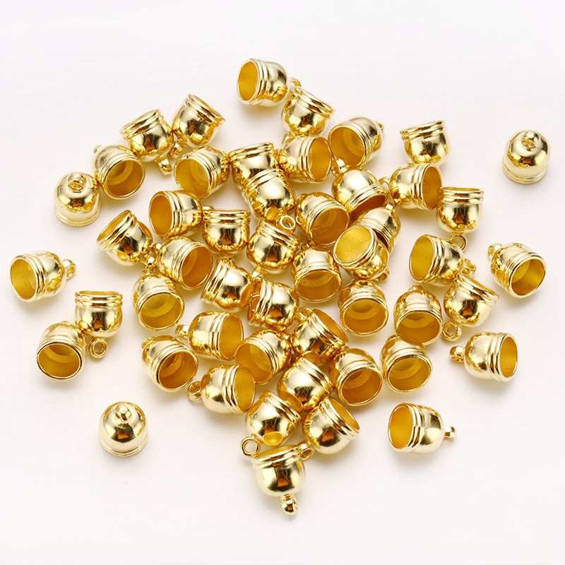 Bộ 50 nút tròn xỏ dây da dành cho làm trang sức diy