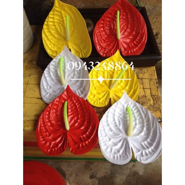 Combo 50 Cành Lá Môn Trang Trí_ Hoa giả