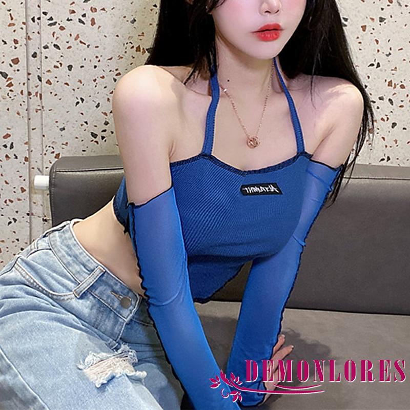 Áo crop top lửng trễ vai thời trang dành cho nữ