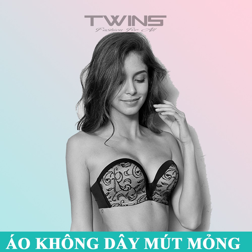 Áo ngực không dây nữ mút mỏng nâng ngực có gọng viền silicon chống tụt size 32-34-36-38 mặc áo đầm hở vai