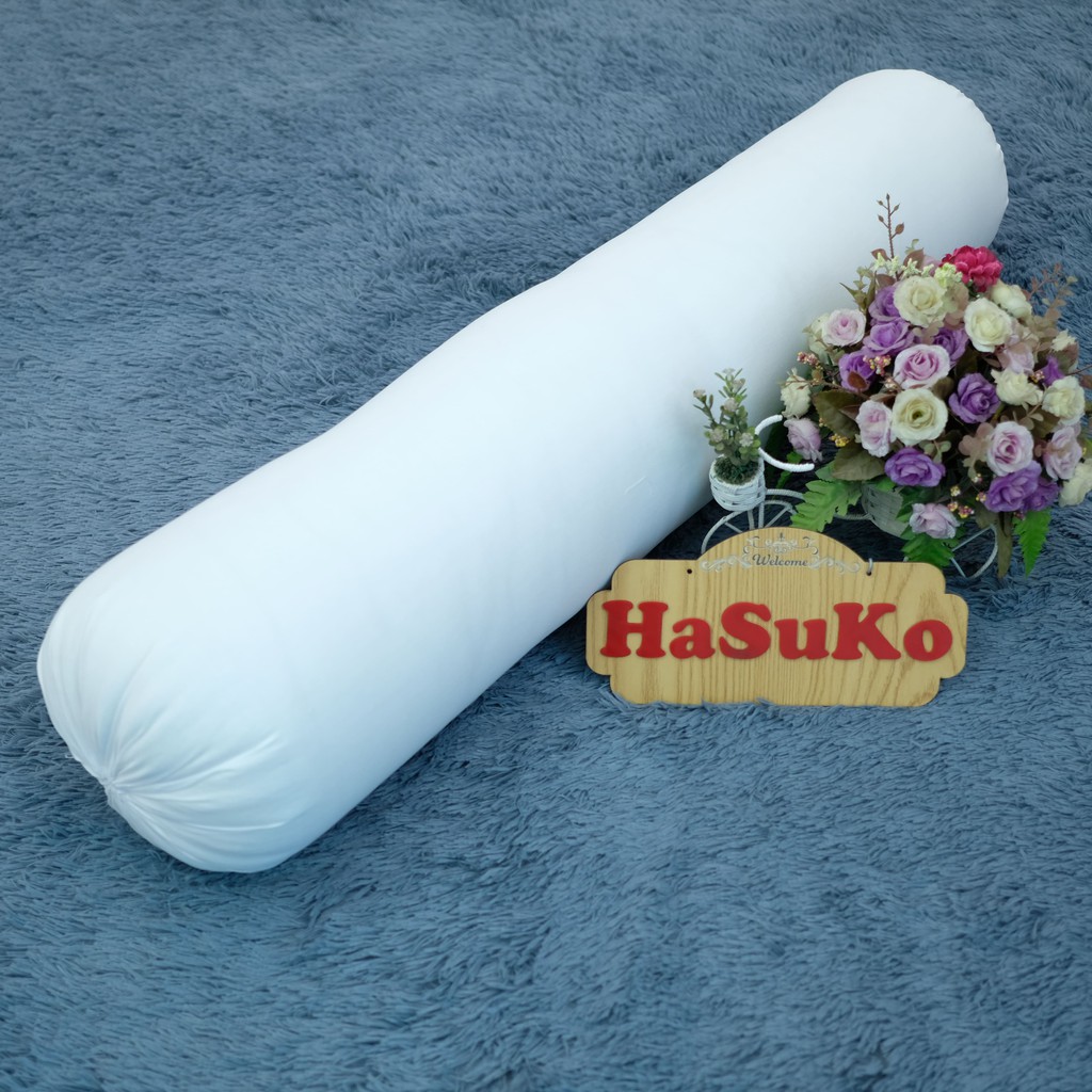 Ruột gối ôm bông gòn tinh khiết vải cotton loại đẹp, ruột gối ôm người lớn 35x100cm