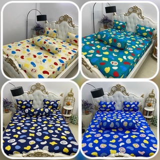 Bộ drap thun❤️FREESHIP❤️ ga thun lạnh Hàn Quốc mẫu hoạt hình(1 ga , 3 vỏ gối)