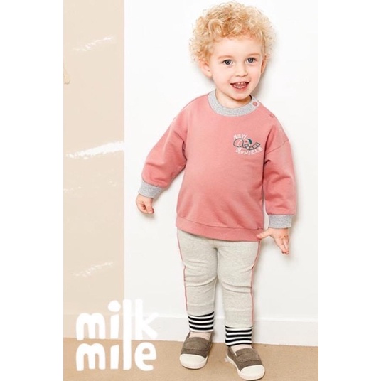 (size 110) Bộ nỉ da cá Milkmile xuất Hàn