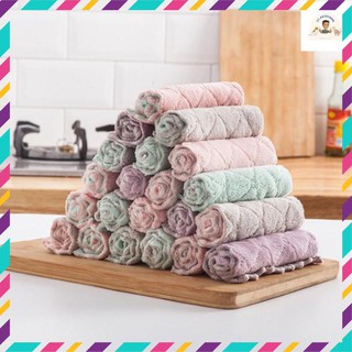 Khăn lau bếp đa năng nhà bếp - siêu thấm kt 16*25cm chợ gia dụng