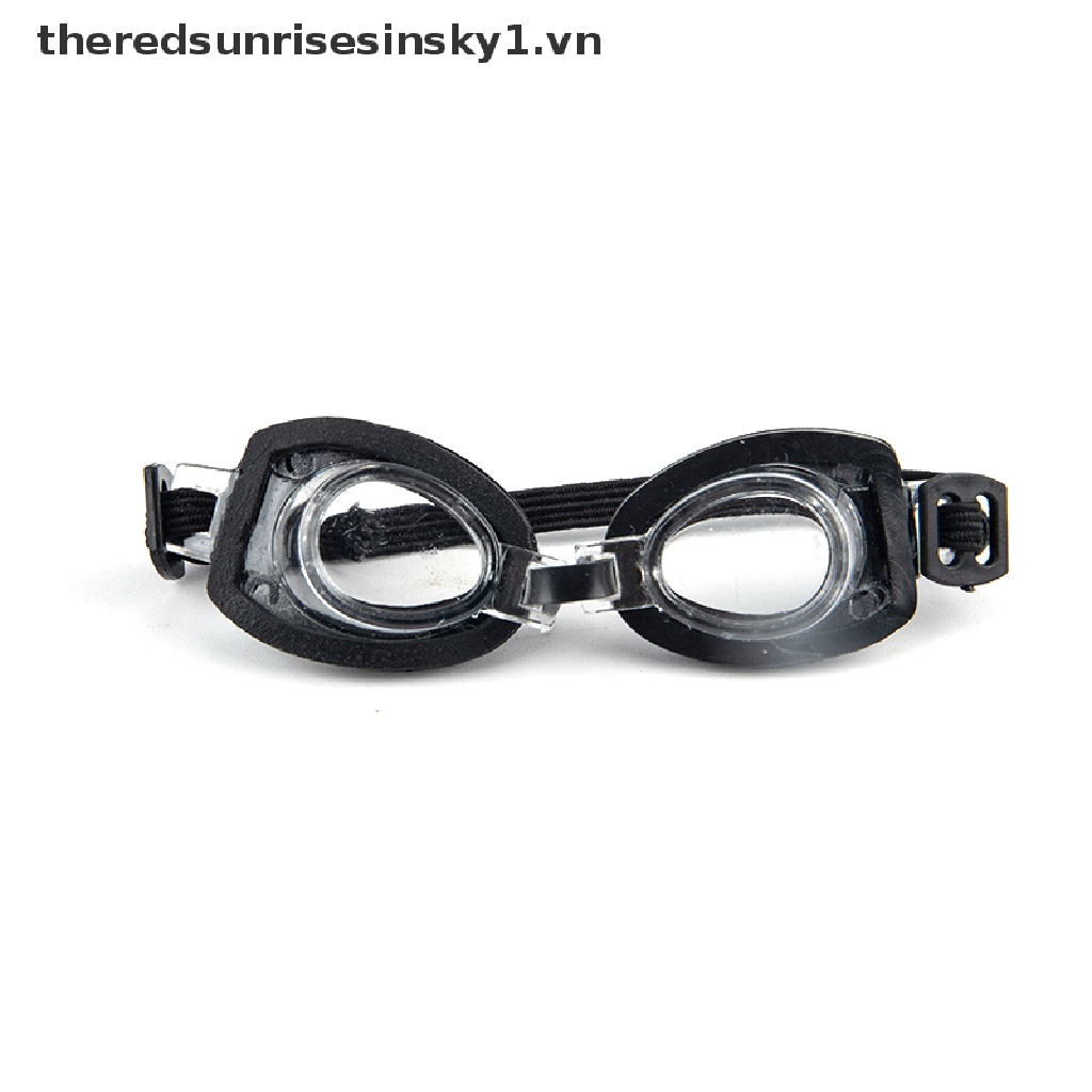 Kính bơi khung đen thời trang cho búp bê 1/6 Blythe Bjd