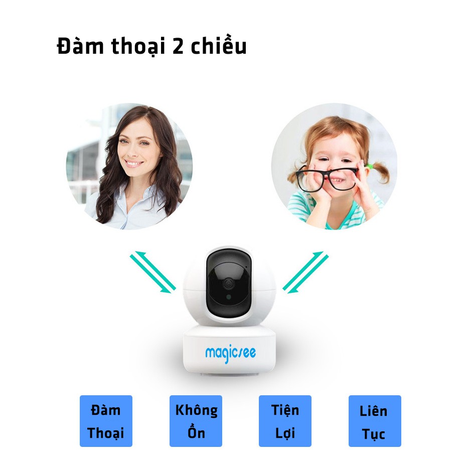 [Mã SKAMPUSHA7 giảm 8% đơn 250k]Camera giám sát không dây wifi Magicsee SA300 Cmos 3.0 - Độ phân giải 2K | WebRaoVat - webraovat.net.vn