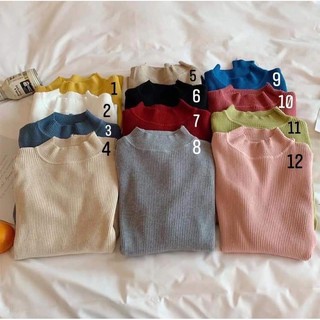 Áo len tăm cổ 3p