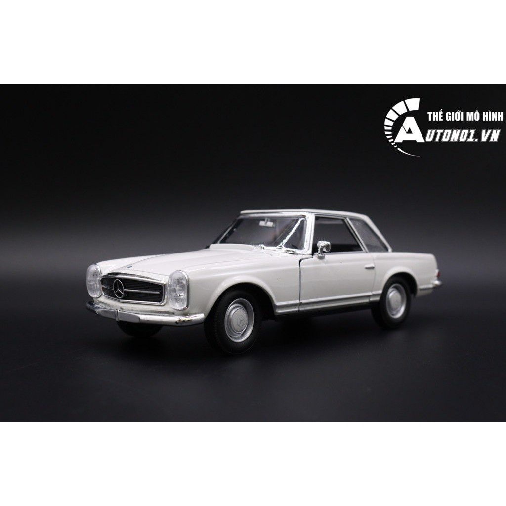 MÔ HÌNH XE MERCEDES-BENZ 230SL 1963 WHITE 1:24 WELLY 6650