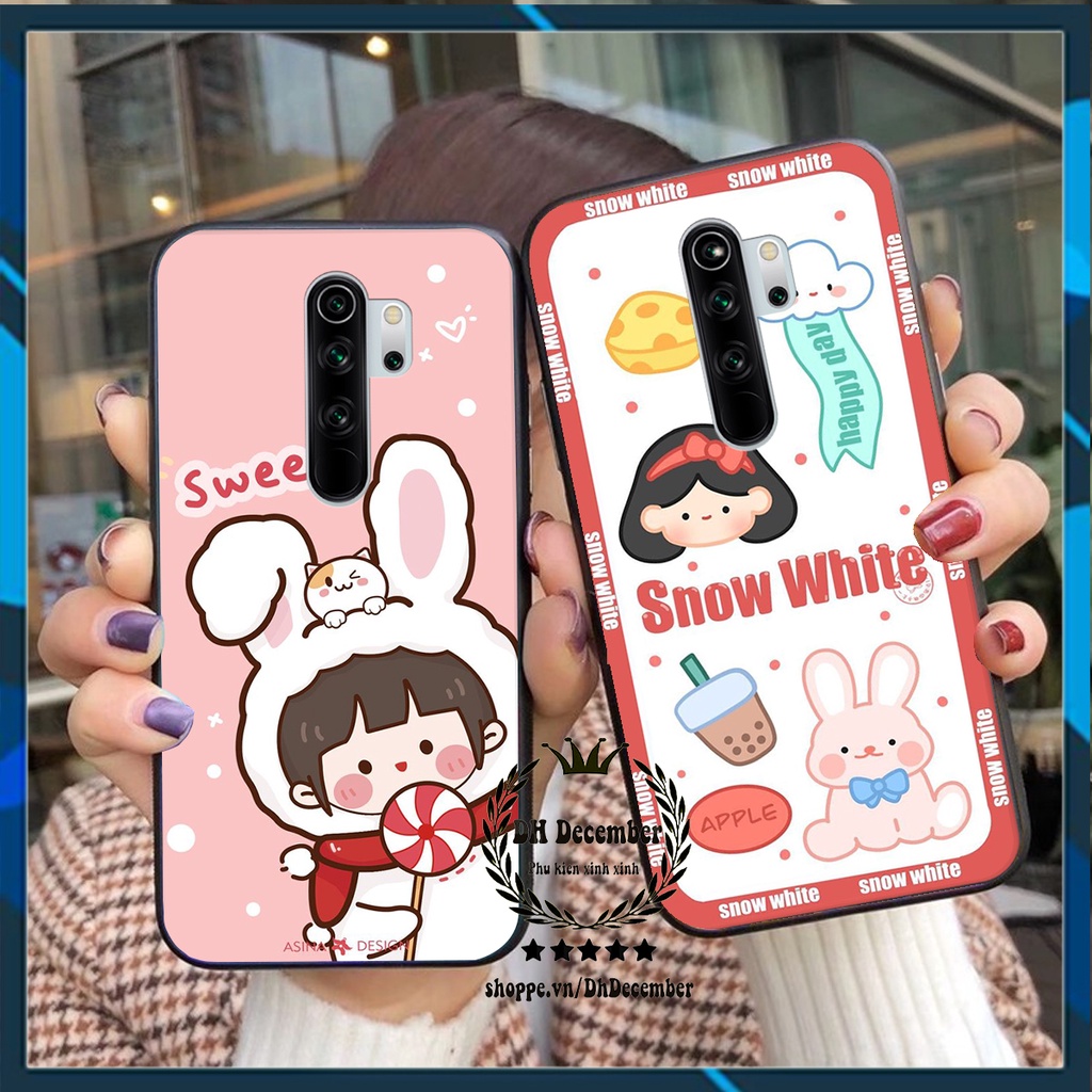 Ốp lưng Xiaomi REDMI NOTE 8 PRO in hình 3D lucky, gấu Brick xinh xắn - KHÔNG NÊN BỎ LỠ