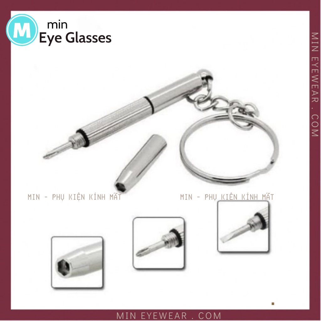 Tô vít mini kiêm móc khóa (vặn kính, đồng hồ, điện thoại...) MIN Eyeglasses