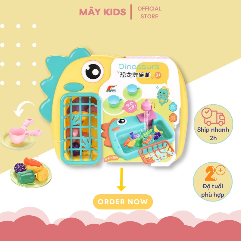 Bộ Đồ Chơi Nhà Bếp Rửa Rau Củ Quả, Câu Cá Cho bé - Mây Kids
