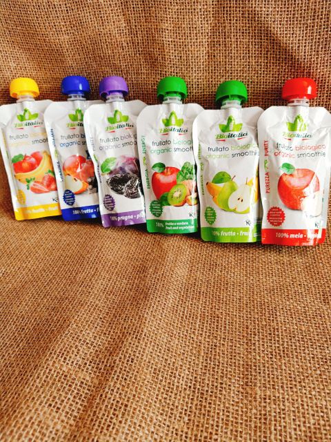 Smoothie Organic Trái cây nghiền hữu cơ Bioitalia