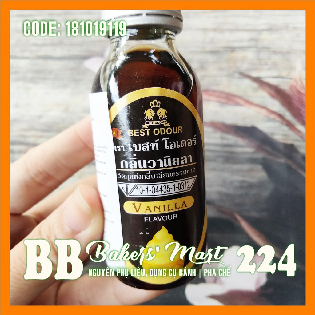 Hương mùi VANI VANILLA Best Odour Thái Lan - Chai 30ml