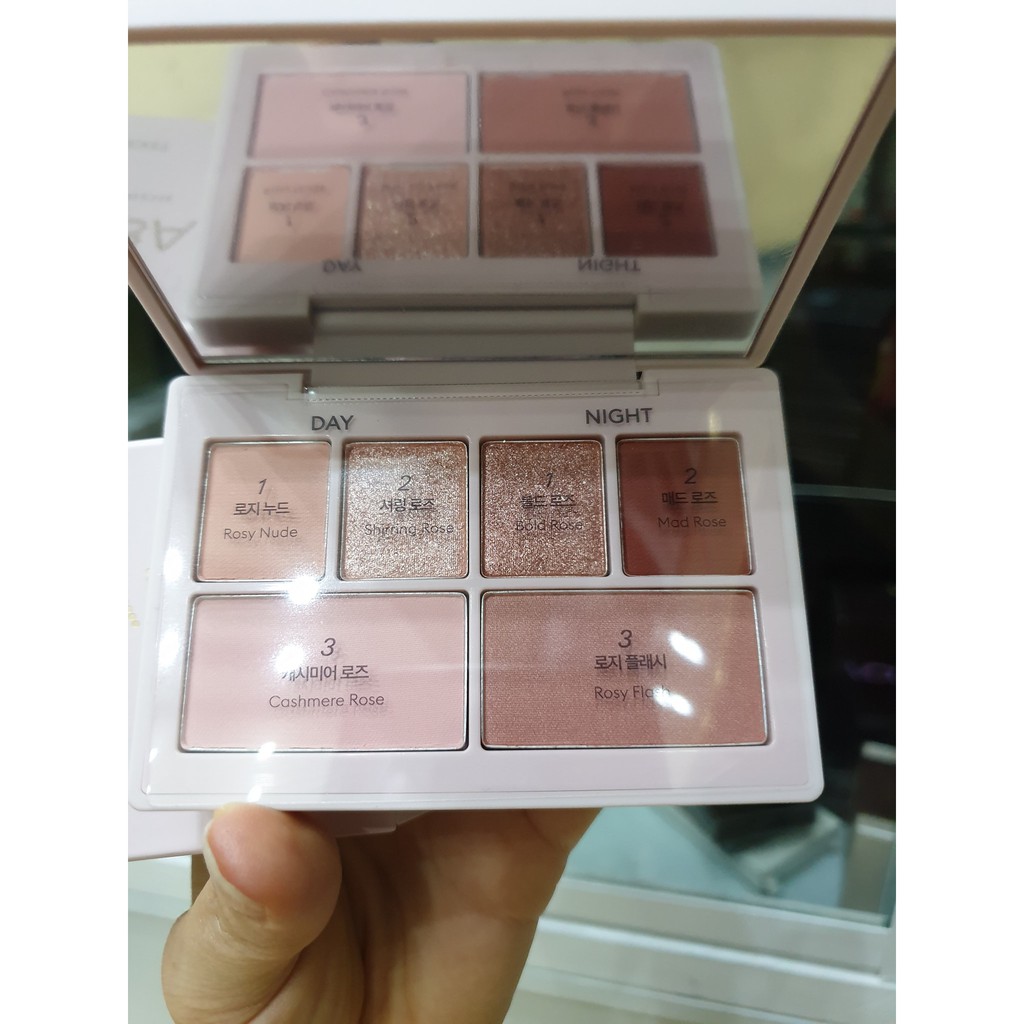 Hộp phấn mắt & phấn má hồng Missha (Missha Mood & More Palette) 6 màu (SỐ 2 (ROZY BAR))