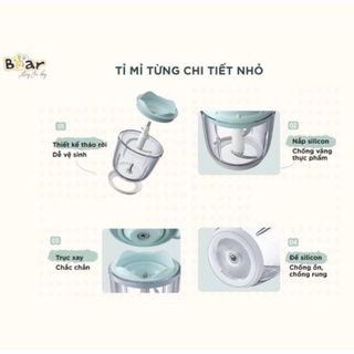 Máy xay ăn dặm mini 0.6L Bear