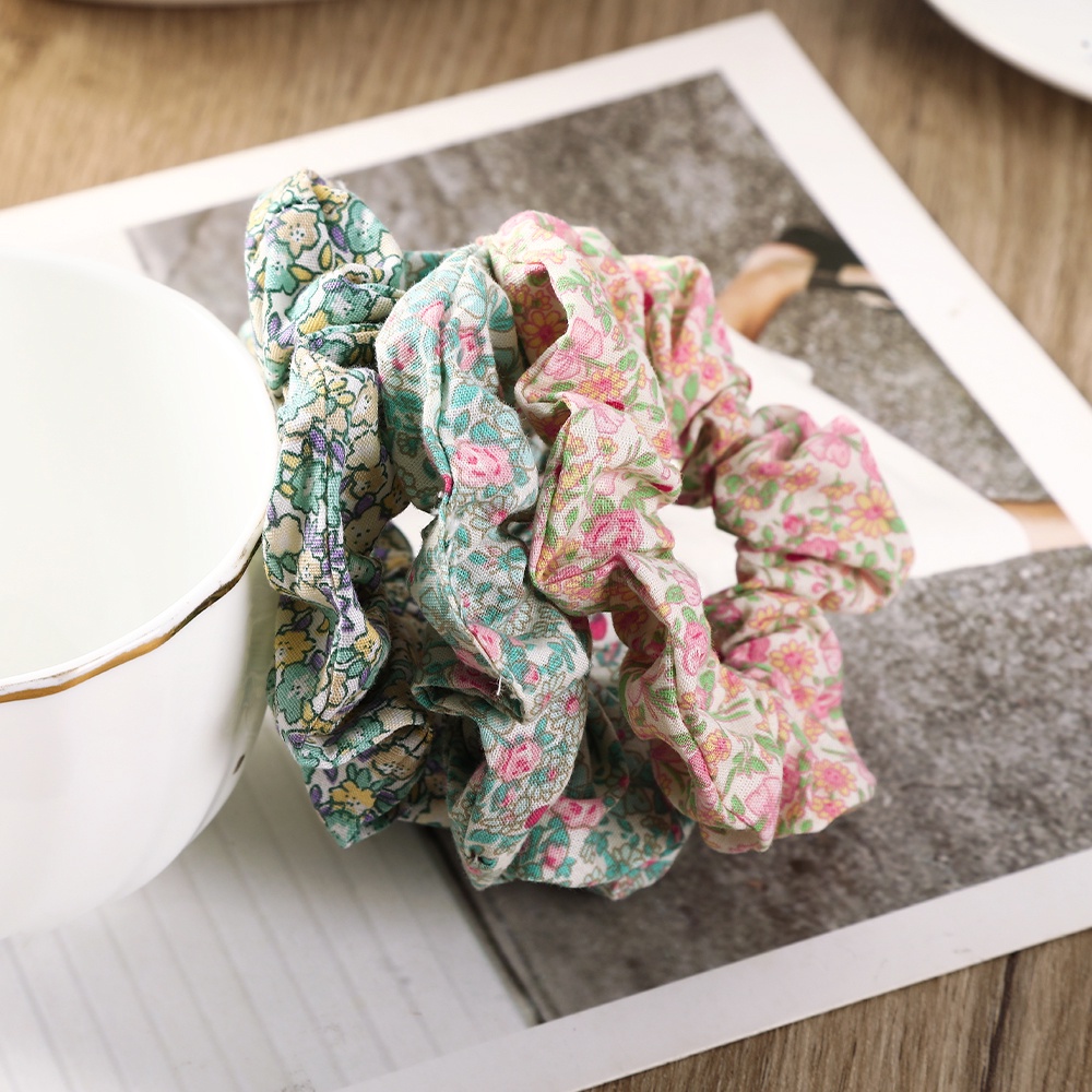 Dây cột tóc Haimeikang bằng chiffon cỡ lớn in họa tiết đáng yêu