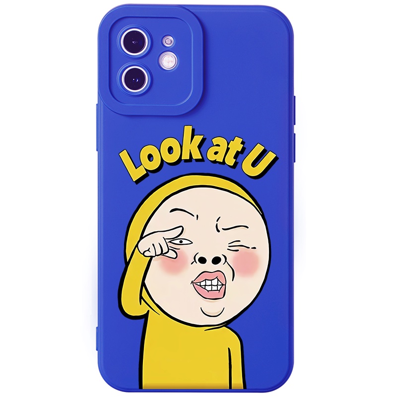 Ốp lưng JURSUE mềm chống bẩn hoạt hình độc lạ Cho iPhone 14 13 12 11 Pro Max SE 2020 X XR XS 8 7 ip 6S 6 Plus Y2337