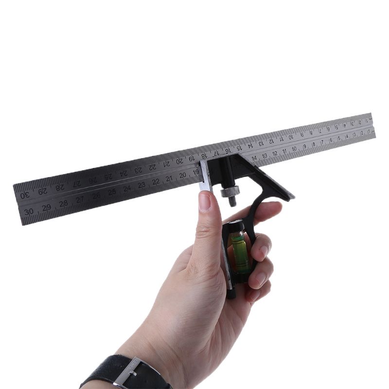 Thước Đo Hình Vuông 300mm (12&quot;) Có Thể Điều Chỉnh Tiện Dụng