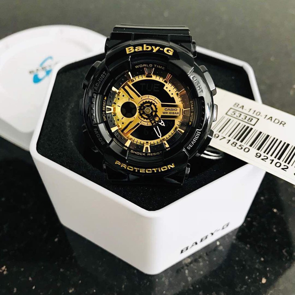 Đồng hồ casio nữ dây nhựa chính hãng BABYG BA-110-1ADR