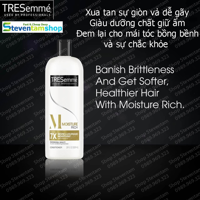 Dầu gội, xả TREsemme 1150 chăm sóc toàn diện 7X