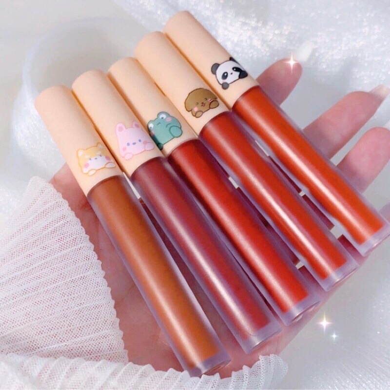 Sét son kem VONGEE thỏ cà rốt 5 cây