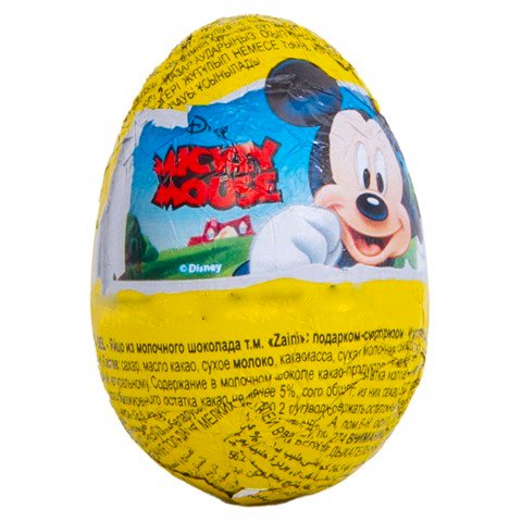 Trứng Socola Đồ Chơi Zaini Mickey Mouse Hộp 60gr (3 Trứng), Ý