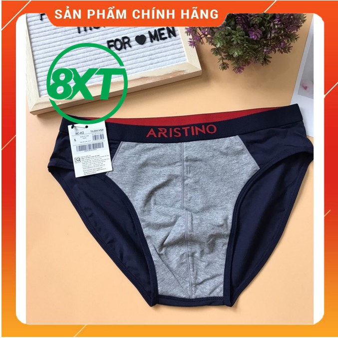 Quần lót nam tam giác, quần sịp tam giác [ARISTINO]  100% COTTON kháng khẩu, khử mùi bảo vệ sức khỏe - AC06