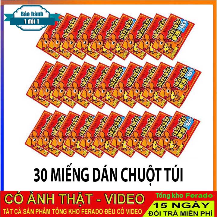 [Hàng Mới 2023] Bộ 30 Miếng Dán Giữ Nhiệt Chuột Túi - giữ ấm cơ thể bàn chân